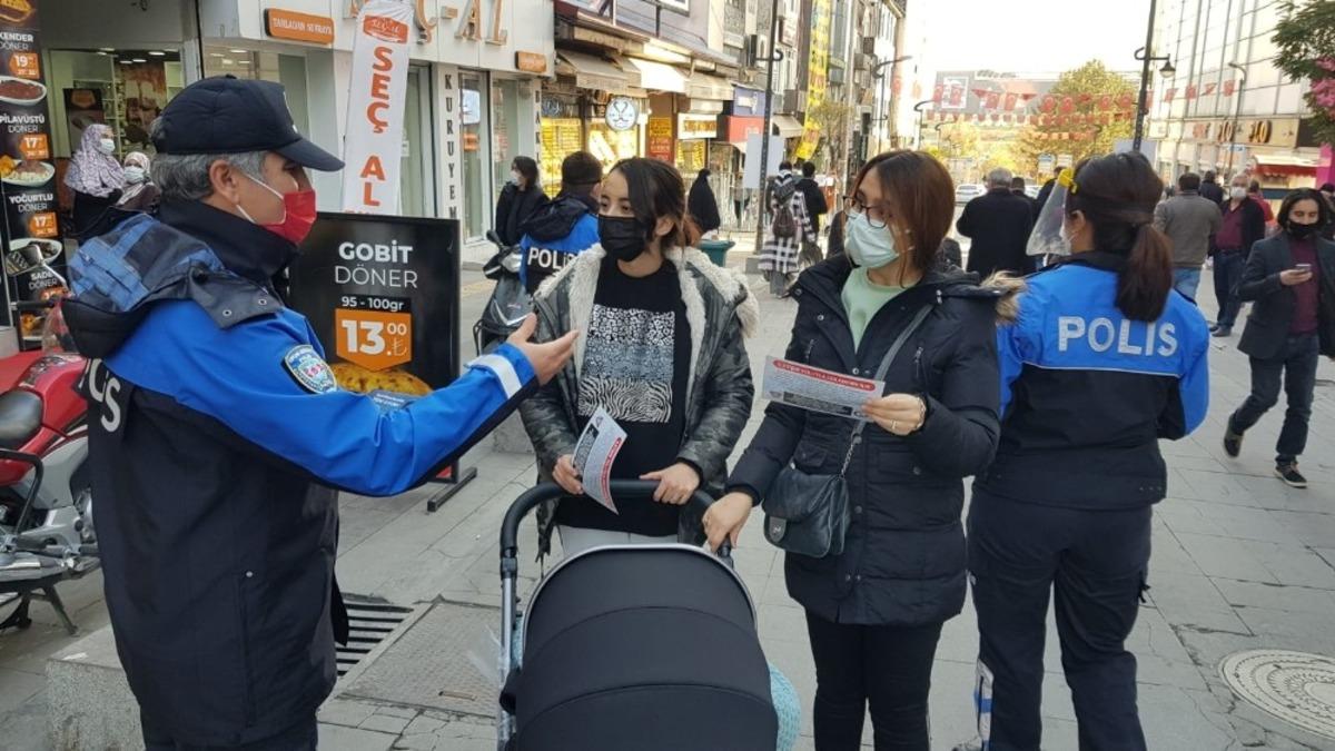 Polis, broş&uuml;r dağıtarak dolandırıcılara karşı uyardı