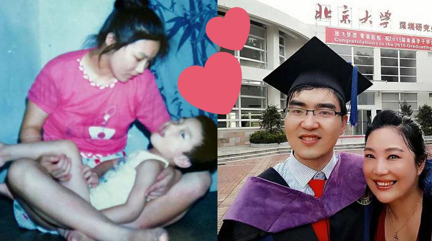 Engelli olduğu i&ccedil;in babası terk etti:  Annesinin fedakarlıklarıyla şimdi Harvard'da