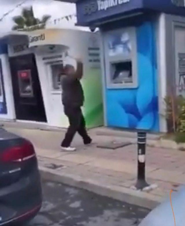 Beykoz’da ATM’lere saldırdı, çekiç ile tek tek kırdı
