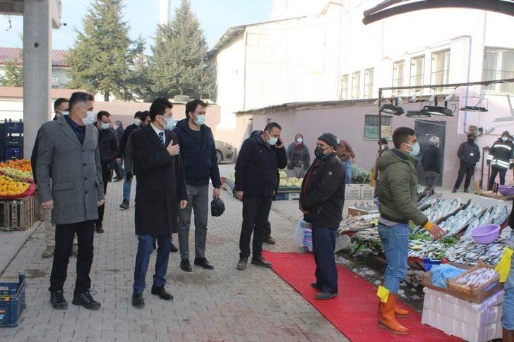 Kaymakam Kaçmaz’dan pazar esnafına korona virüs denetimi G1