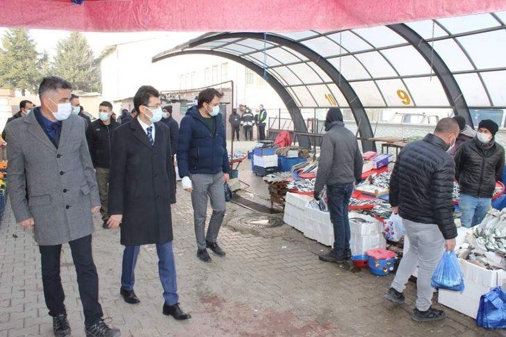 Kaymakam Kaçmaz’dan pazar esnafına korona virüs denetimi G3