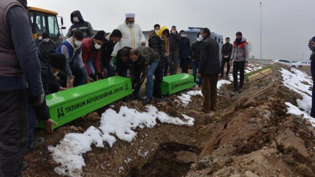 Erzurum'daki kahreden olayda yeni gelişme! Anne ve iki kızı yan yana defnedildi