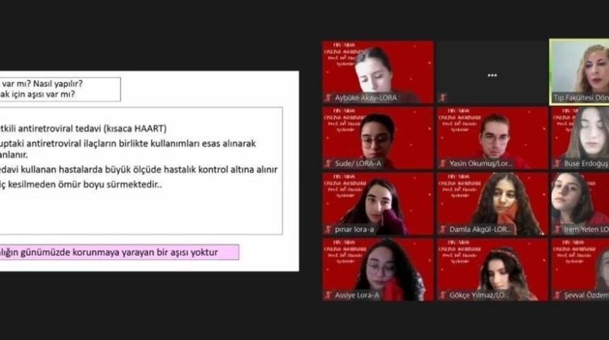 Tıp öğrencilerinden AIDS farkındalık etkinliği