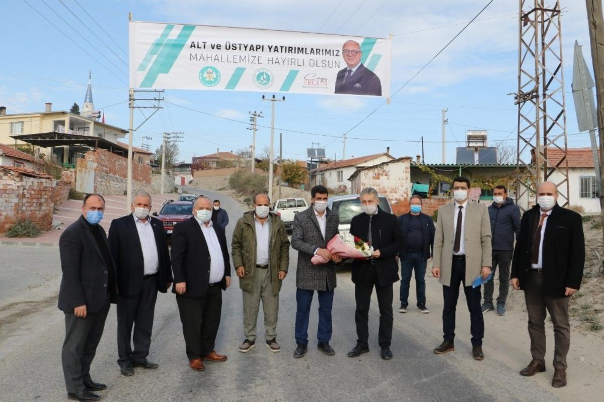 Azimli&rsquo;de altyapı &ccedil;alışması hızla devam ediyor