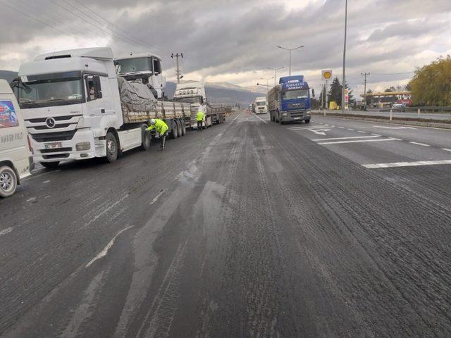 Akşehir’de kış lastiği denetimi