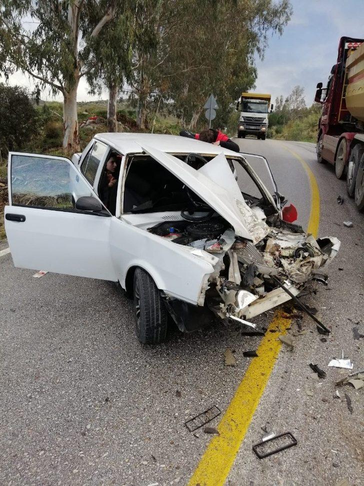 Kamyon otomobili ezip geçti G5