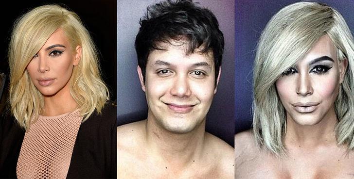 Makyajın g&uuml;c&uuml; adına: Yaptığı makyajlarla kendisini istediği &uuml;nl&uuml; kadına d&ouml;n&uuml;şt&uuml;r&uuml;yor!