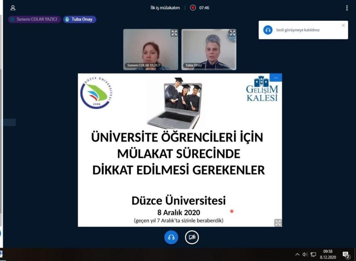 İş m&uuml;lakatında dikkat edilmesi gerekenler konuşuldu