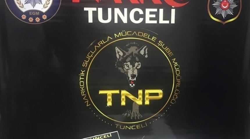 Tunceli’de uyuşturucu ile mücadele: 1 gözaltı
