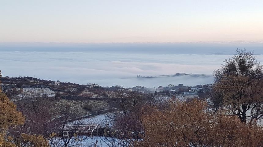 Kayseri&lsquo;de sis nedeni ile g&ouml;r&uuml;ş mesafesi 1.5 metreye kadar d&uuml;şt&uuml;