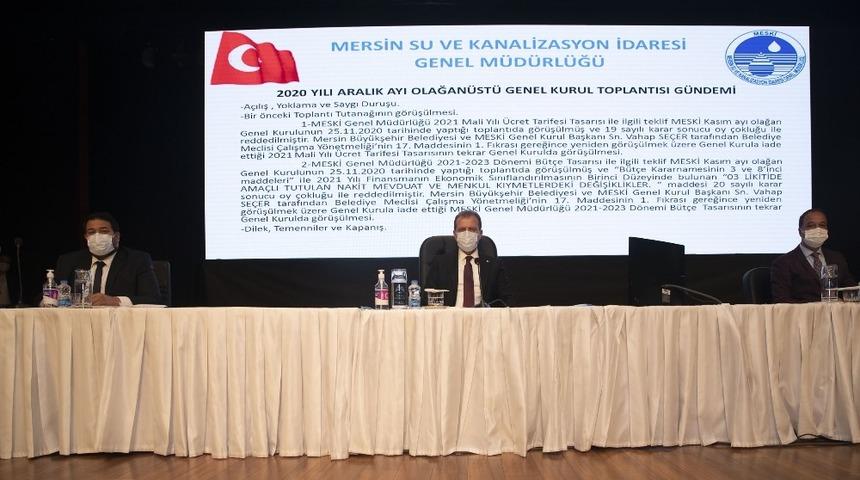 MESKİ&rsquo;nin 2021-2023 d&ouml;nemi b&uuml;t&ccedil;e tasarısı kabul edildi