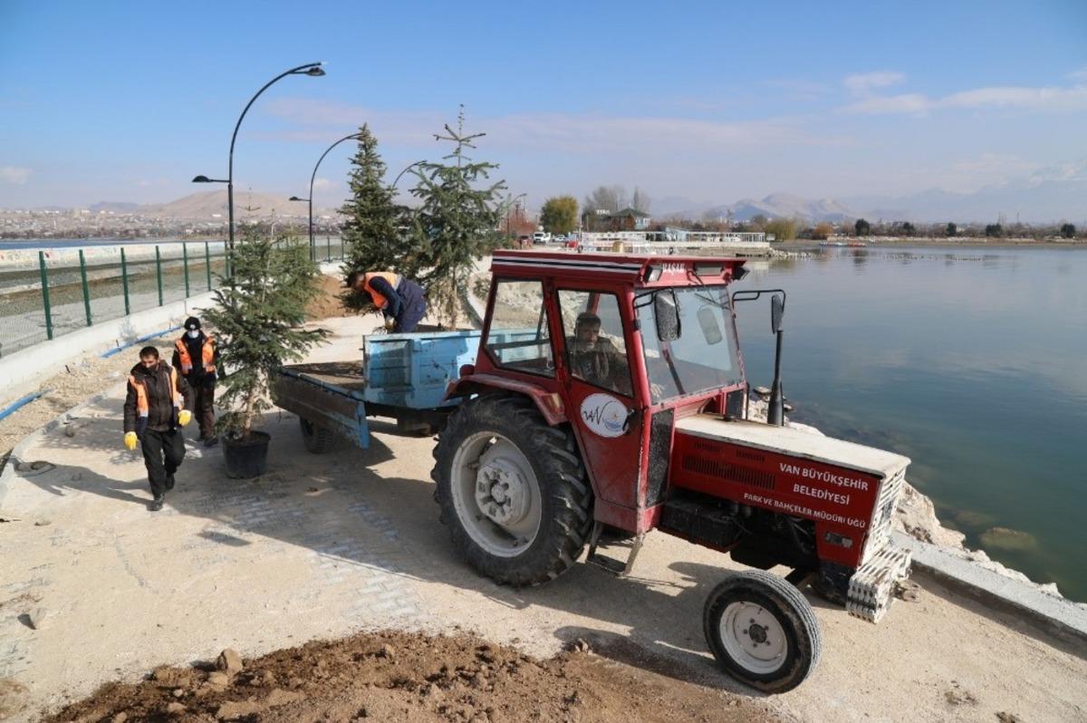 İskele sahil kordonunda peyzaj &ccedil;alışması