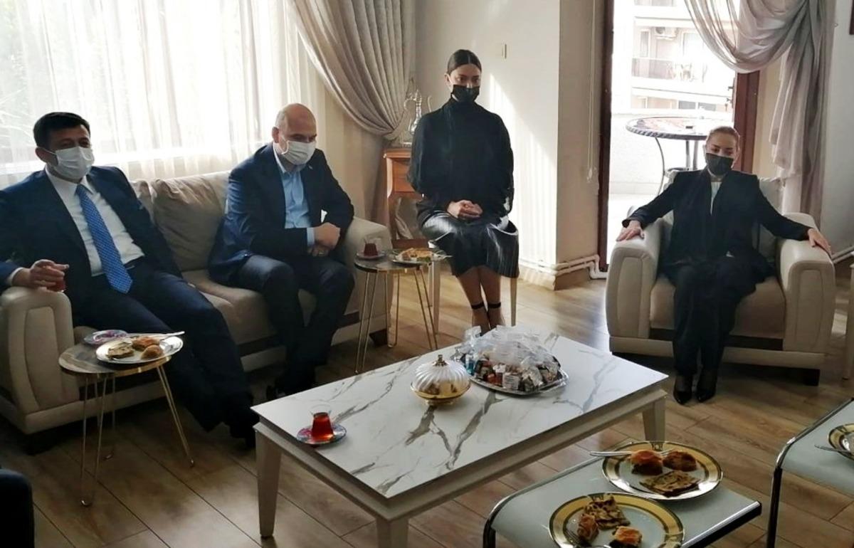 İ&ccedil;işleri Bakanı Soylu&rsquo;dan Milletvekili&rsquo;ne taziye ziyareti