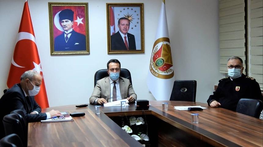 İ&ccedil;işleri Bakanı S&uuml;leyman Soylu ile video konferans y&ouml;ntemiyle g&ouml;r&uuml;şt&uuml;ler