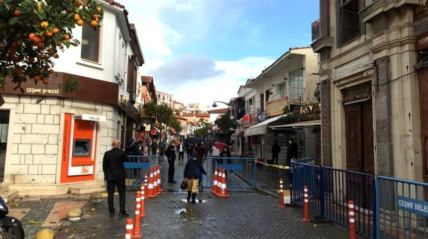 Çeşme Çarşısı girişlerinde korona denetimi