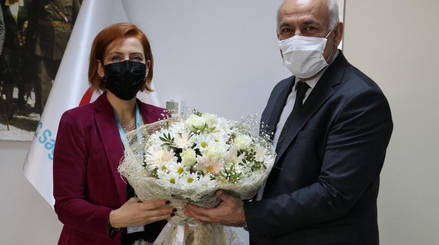 Başkan Tuncel&rsquo;den sağlık &ccedil;alışanları adına Başhekim Din&ccedil;el&rsquo;e Teşekk&uuml;r