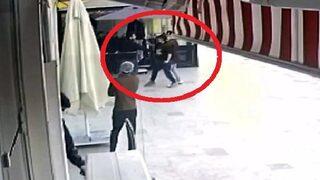 Avcılar'da bıçaklı saldırgan dehşeti kamerada