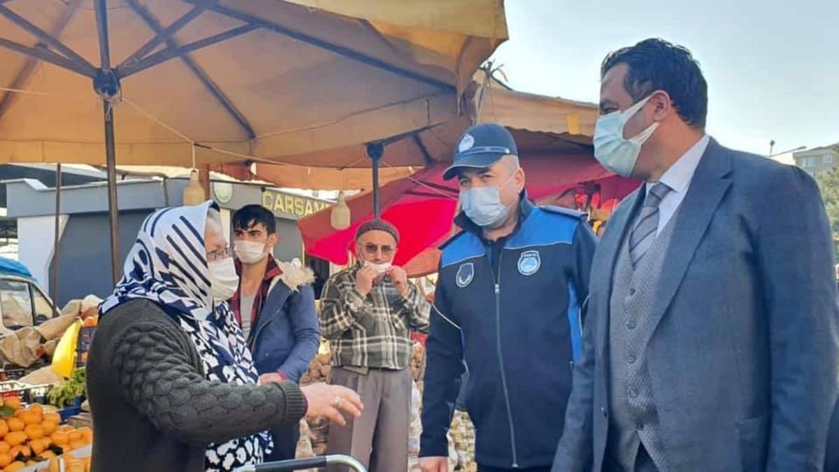 &Ccedil;arşamba&rsquo;da protokolden korona vir&uuml;s denetimi