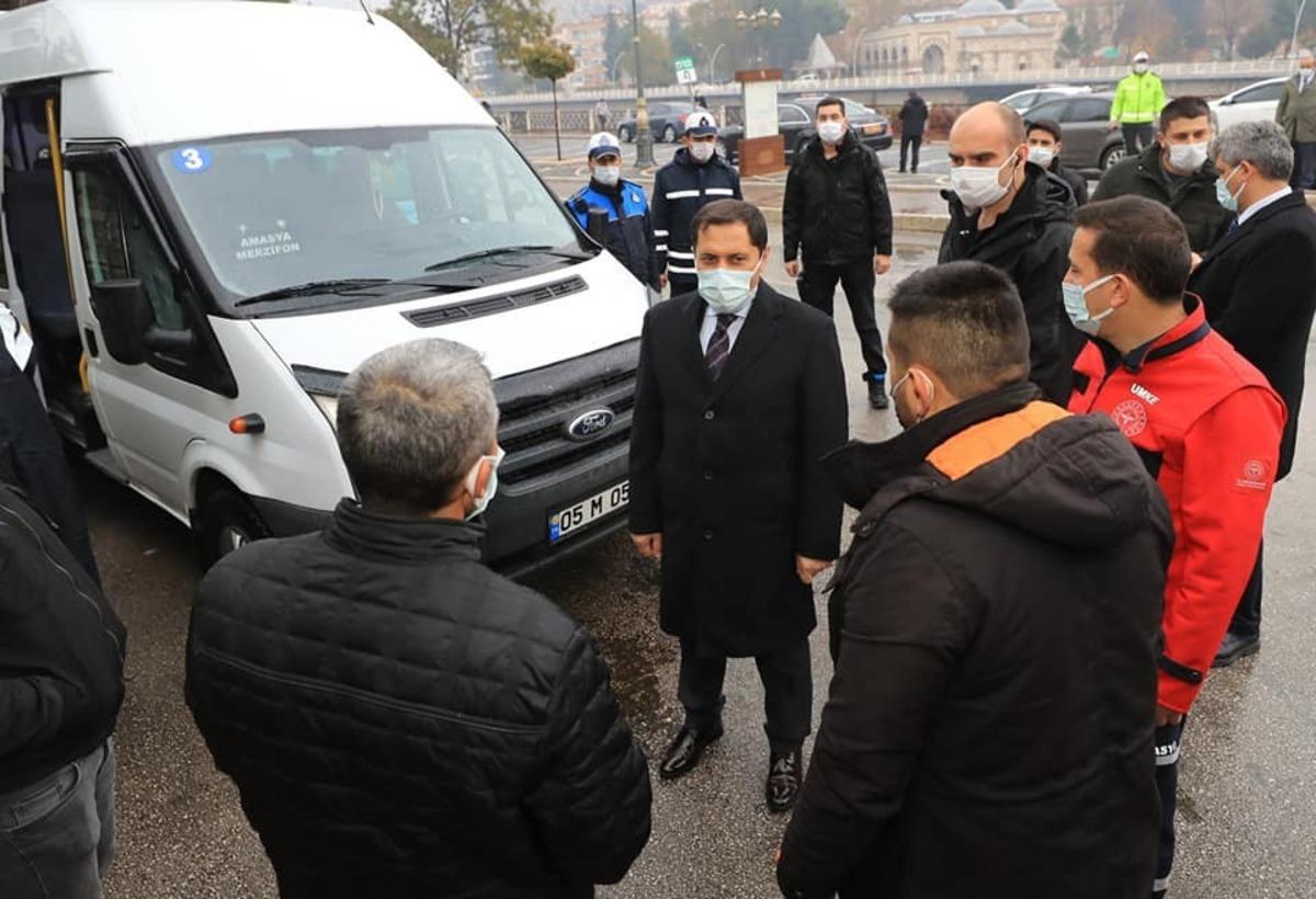 Vali Masatlı&rsquo;dan minib&uuml;s ve otob&uuml;s duraklarına koronavir&uuml;s denetimi