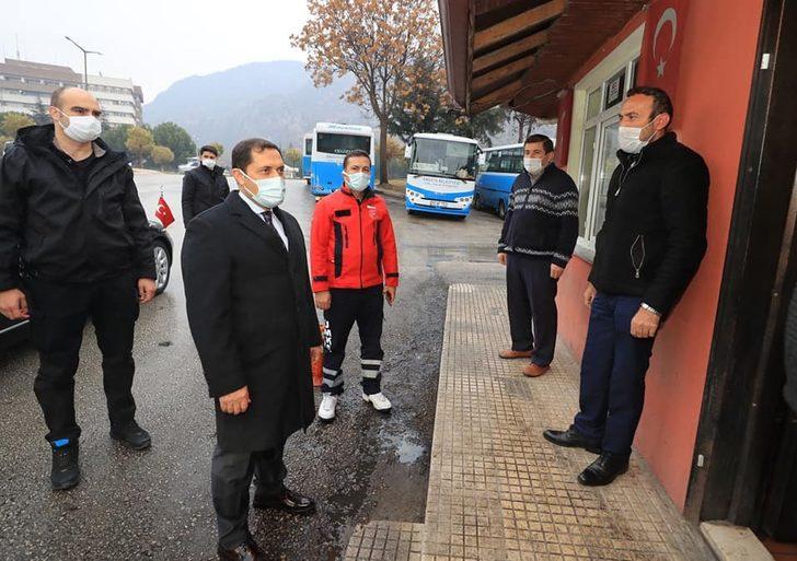 Vali Masatlı’dan minibüs ve otobüs duraklarına koronavirüs denetimi G3