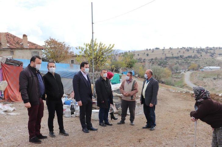 Çadırda yaşayan aileye Kaymakamlık sahip cıktı G3