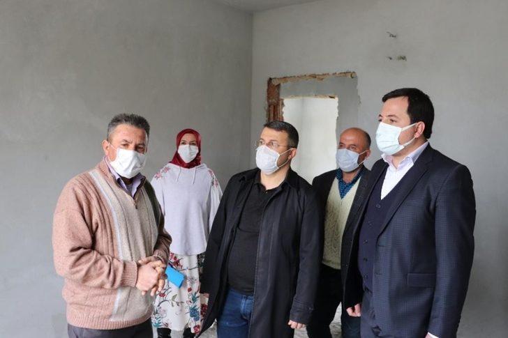 Çadırda yaşayan aileye Kaymakamlık sahip cıktı G4