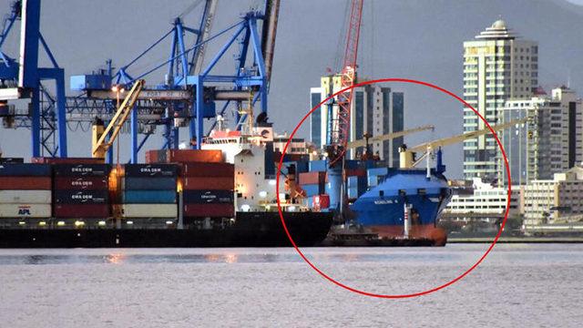 Alman askerlerinin hukuksuz arama yaptığı Türk gemisi İzmir’de
