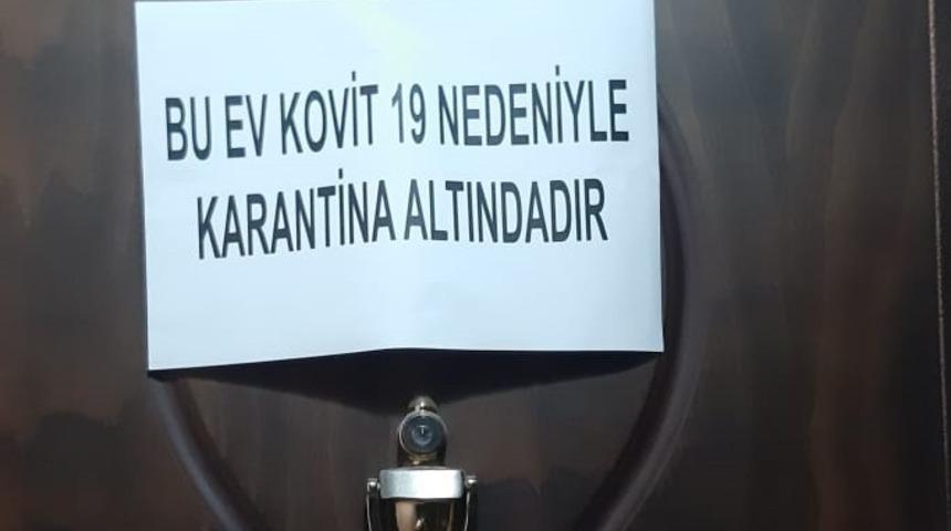 Balıkesir'de koronavirüs vakası görülen evlere uyarı notu asılacak
