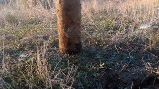 Edirne'de Balkan savaşlarından kalan top mermisi bulundu