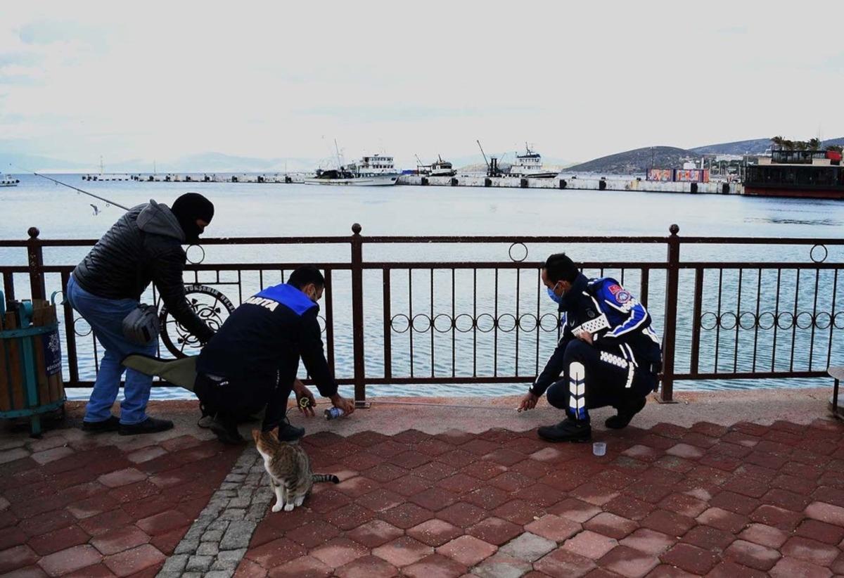 Kuşadası&rsquo;nda olta balık&ccedil;ılarına korona vir&uuml;s denetimi