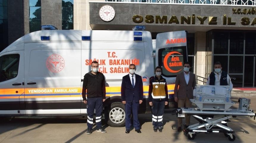 Osmaniye&rsquo;nin ilk &rsquo;Yeni Doğan Ambulansı&rsquo; hizmete girdi