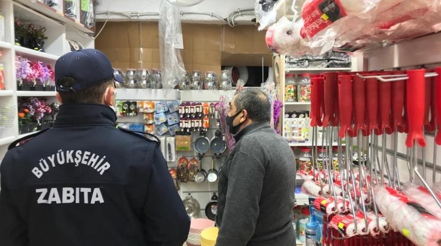 B&uuml;y&uuml;kşehir Zabıta ekiplerinden sıkı denetim