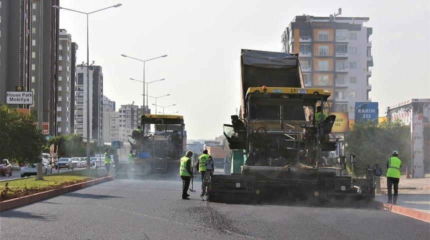 2. Çevre Yolunda sıcak asfalt çalışması başladı