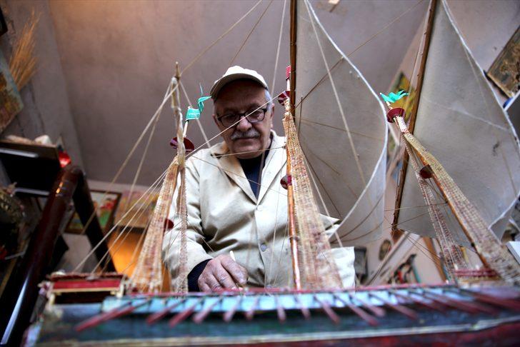 Emekli öğretmen atık malzemeleri sanat eserine dönüştürüyor G3