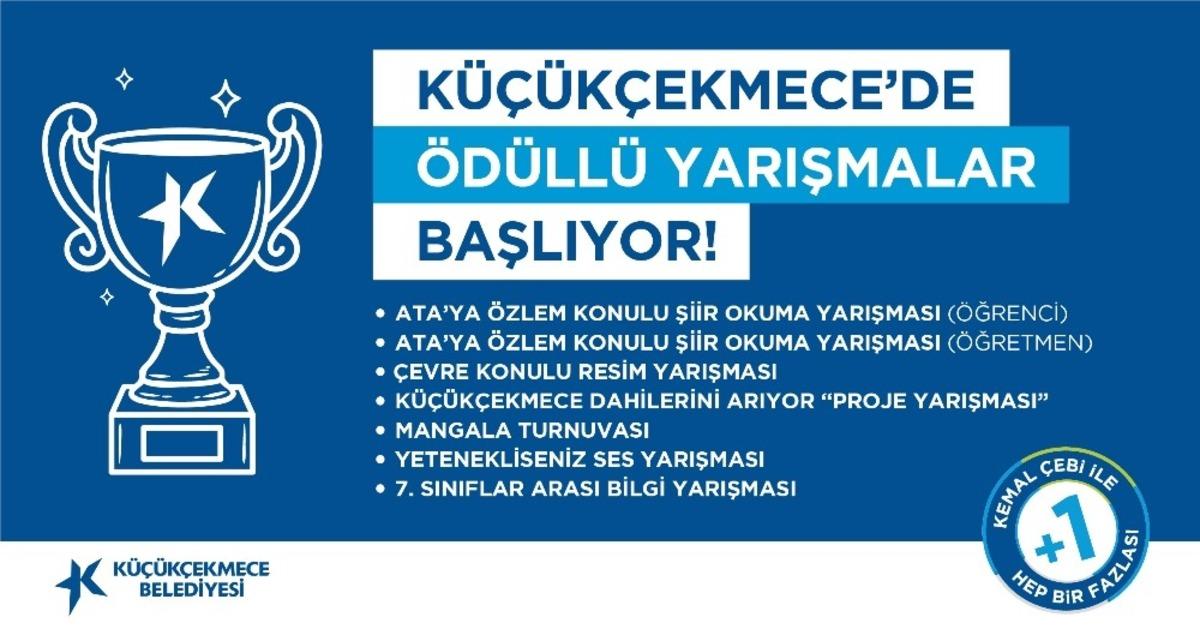 K&uuml;&ccedil;&uuml;k&ccedil;ekmece&rsquo;de &ouml;d&uuml;ll&uuml; yarışmalar başlıyor