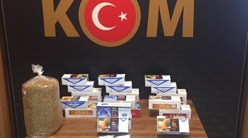 &Ccedil;anakkale&rsquo;de ka&ccedil;ak t&uuml;t&uuml;n operasyonu