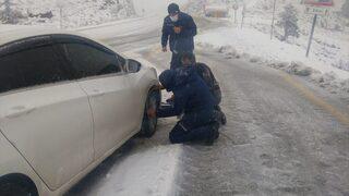 GÜNCELLEME - Antalya'da sağanak, dolu ve kar etkili oldu