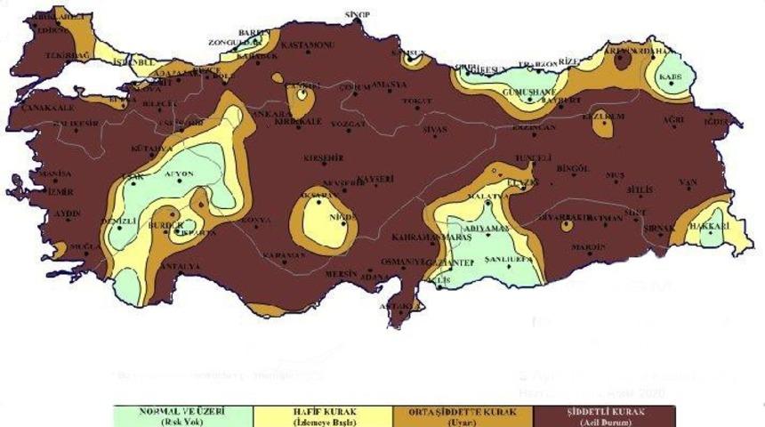 Cuma namazı sonrası yağmur duası edildi