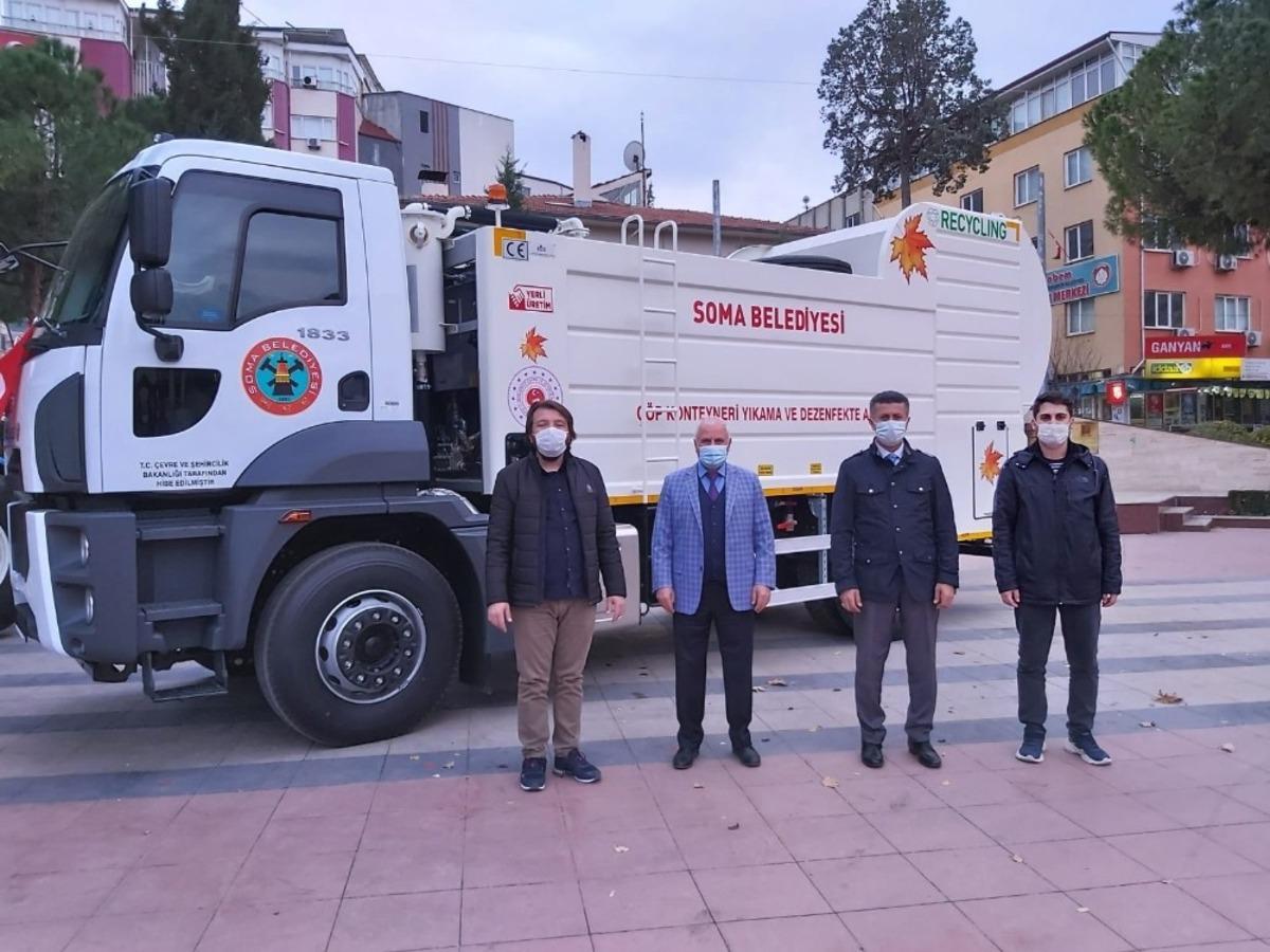 Bakanlıktan Soma Belediyesine 1 milyonluk ara&ccedil; hibe edildi