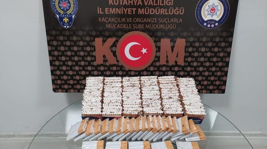 Kütahya’da 200 paket kaçak sigara ele geçirildi