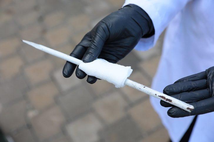 Vücuduna demir çubuk saplanan sokak kedisi kurtarıldı G4