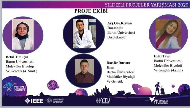 Bartın Üniversitesi öğrencilerinin projesi “Yıldızlı Projeler” arasında