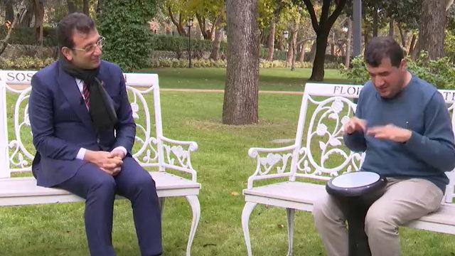 YouTube'da fenomen olan Bilal Göregen, Ekrem İmamoğlu ile bir araya geldi! Yeni şarkısını çaldı!