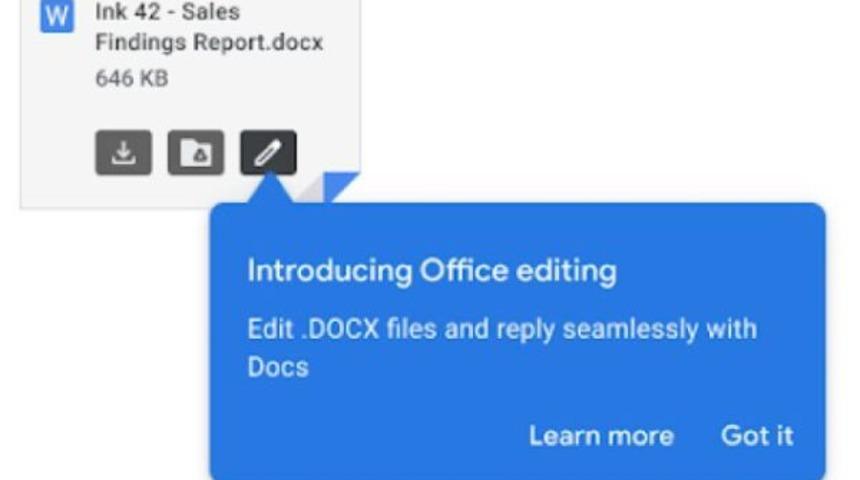Gmail ofis dökümanlarını düzenleyecek 