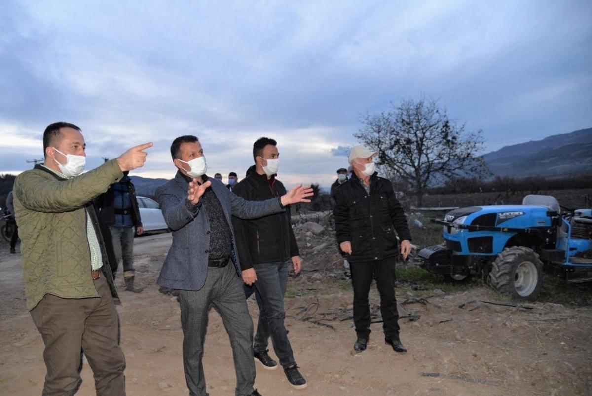 Vali Şent&uuml;rk, HİS ile &rsquo;&rsquo;Mera ıslahı ve amenajmanı&rsquo;&rsquo; projesini yerinde inceledi