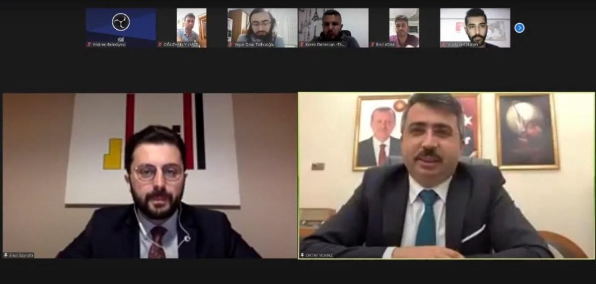 Başkan Yılmaz &rsquo;online akademi&rsquo;ye konuk oldu