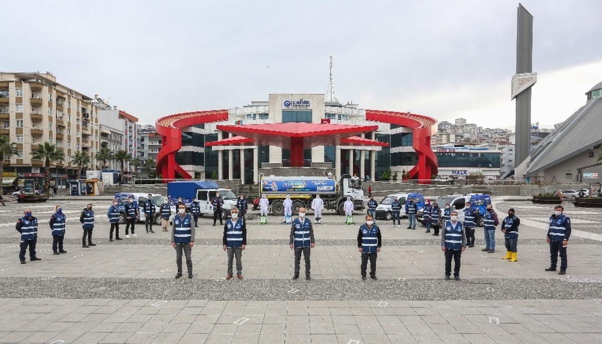 Canik&rsquo;in korona savaş&ccedil;ıları: &ldquo;Biz sizin i&ccedil;in varız&rdquo;