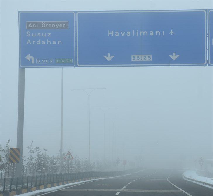 Kars'ta hava ulaşımına sis engeli G3