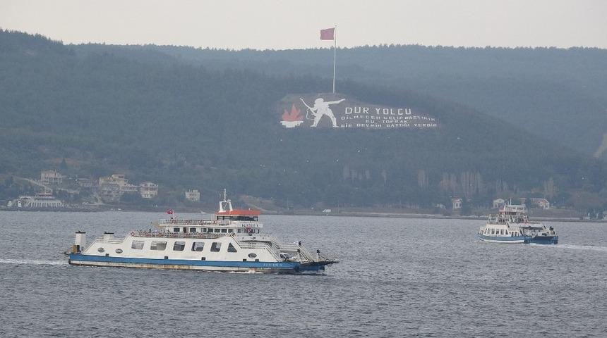 Gökçeada feribot seferleri iptal edildi