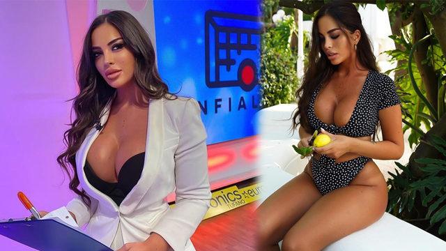 Güzel sunucu Floriana Messina, boksa merak sardı